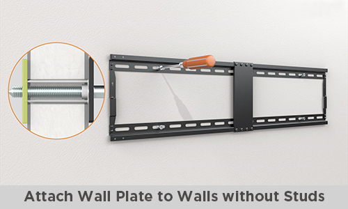 Attach Wall Plate to Walls without Studs